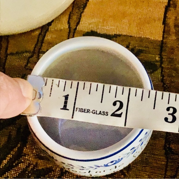 Made in France Hand-Painted Mustard Jar With Wood Spoon - Picture 6 of 6